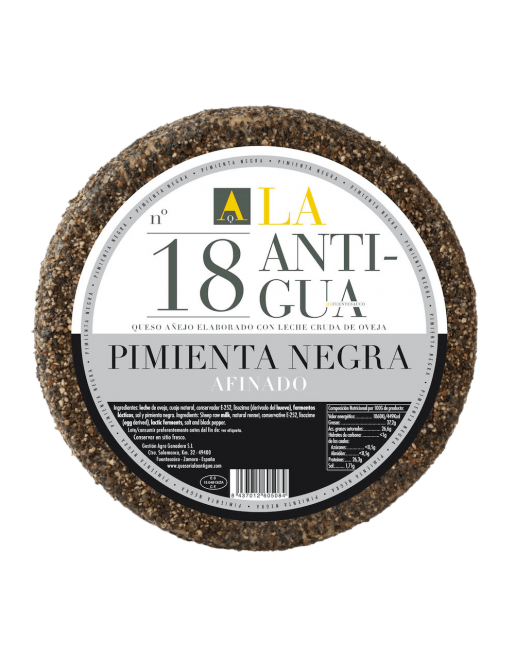 La Antigua Queso de Oveja Añejo a la Pimienta Negra
