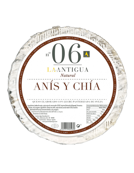 La Antigua Queso con Anís y Chia