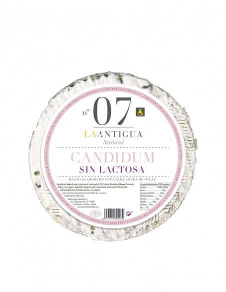 La Antigua Queso de oveja semicurado candidum sin lactosa