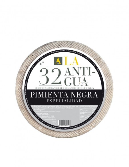La Antigua Queso de oveja curado con pimienta negra