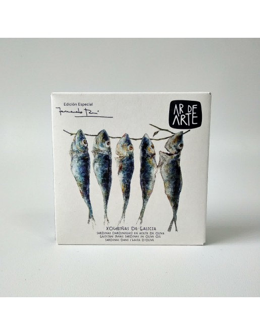 Sardinillas en aceite de oliva. Edición Fernando Rei