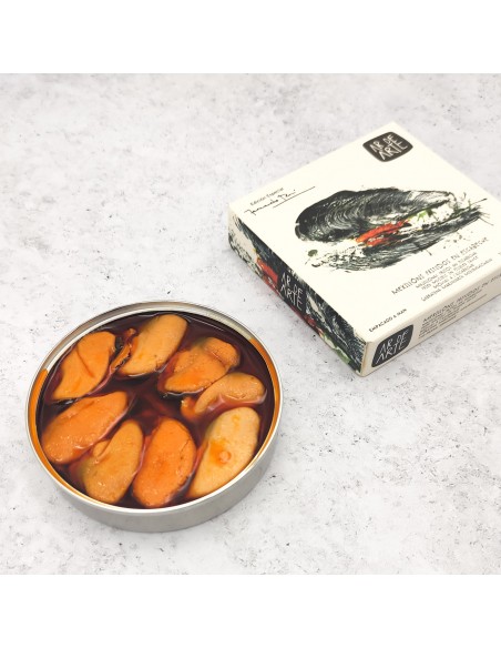 Mejillones fritos en escabeche (7/10 piezas, grandes). Edición Fernando Rei
