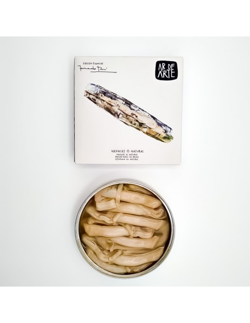 Navajas de rías gallegas al natural. 2