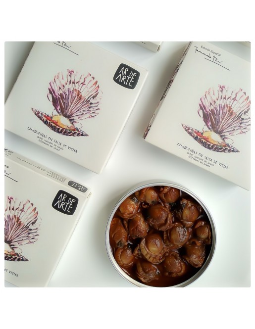 Zamburiñas en salsa de vieira. Edición Fernando Rei