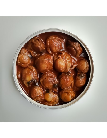 Zamburiñas en salsa de vieira. Edición Fernando Rei