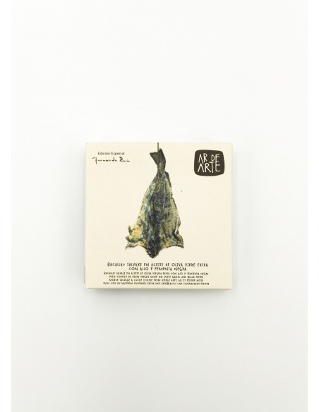 Bacalao en aceite de oliva virgen extra con ajo y pimienta negra