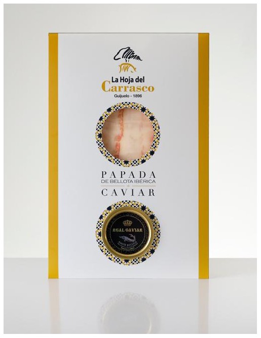 La Hoja del Carrasco Papada Ibérica de Bellota + Real Caviar Amur Beluga