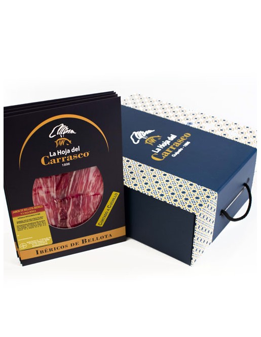 La Hoja del Carrasco PACK CORTADO A CUCHILLO – Jamón de Bellota Ibérico 75% Raza Ibérica