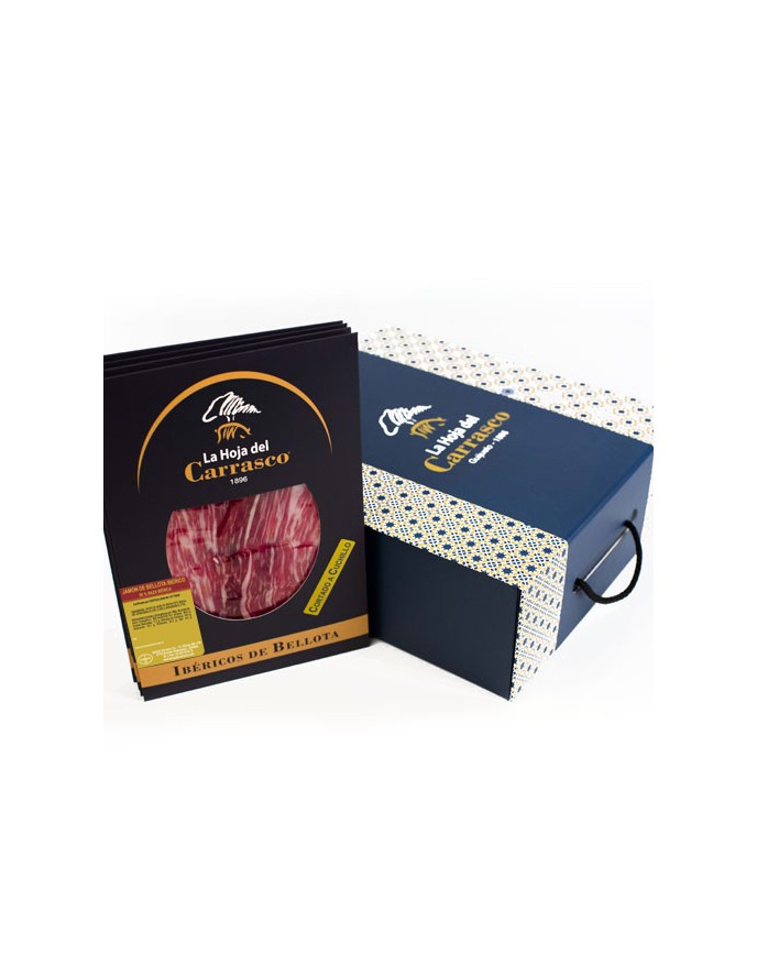 La Hoja del Carrasco PACK CORTADO A CUCHILLO – Jamón de Bellota Ibérico 50% Raza Ibérica