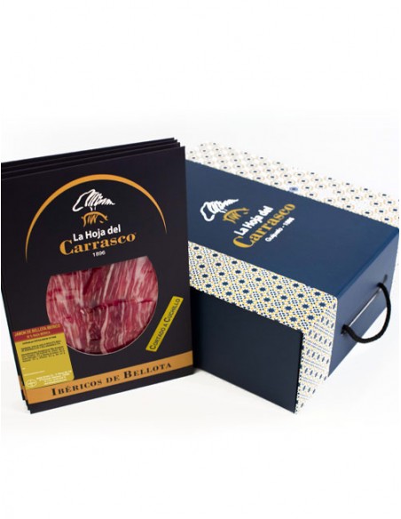 La Hoja del Carrasco PACK CORTADO A CUCHILLO – Jamón de Bellota Ibérico 50% Raza Ibérica